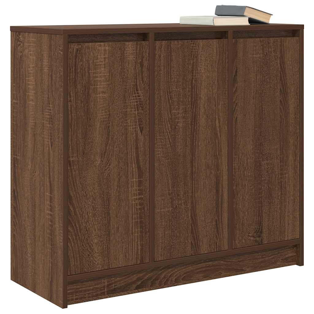 Sideboard Brown Oak 85x34x76 cm Engineered Wood